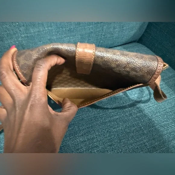 Celine Brown Patterned Crossbody Bag - Picture 2 of 15